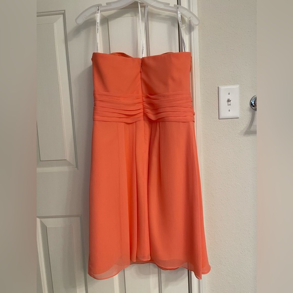David’s Bridal coral bridesmaid dress size 12 - Picture 4 of 5